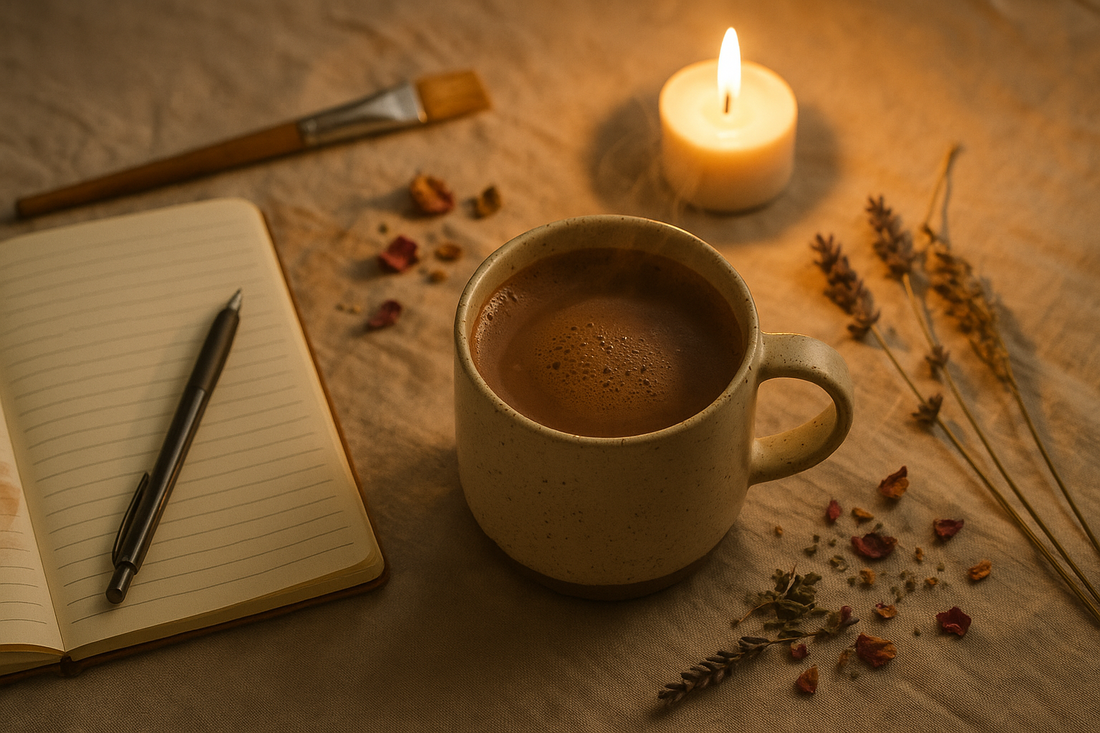 ceremoniële cacao drinken voor creativiteit en inspiratie