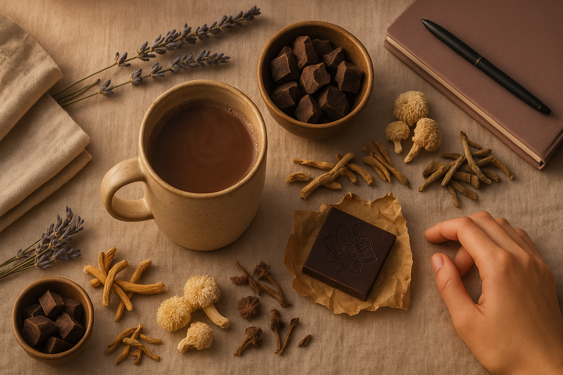 ontspannen met ceremoniële cacao, magnesium en adaptogenen