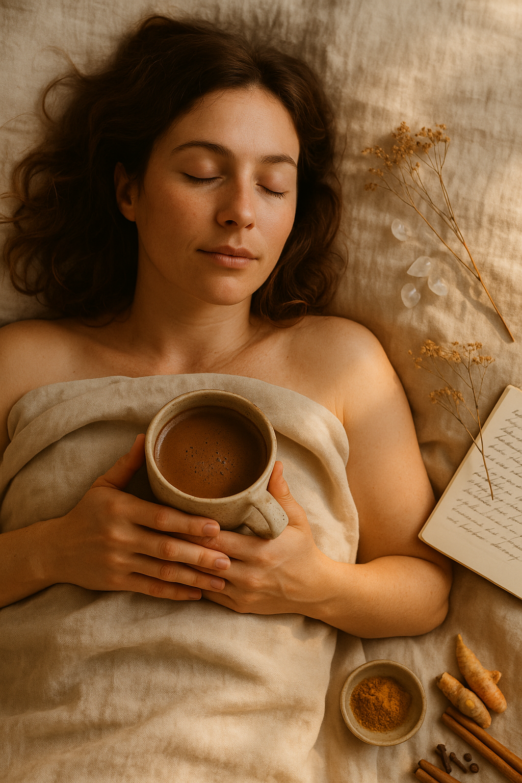 cacao ritueel ter ondersteuning van menstruatie en cyclus