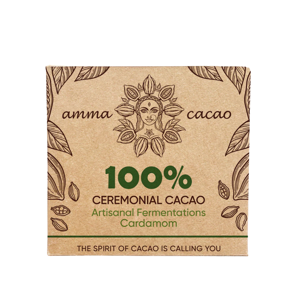 Amma Cacao - AmmaBar 100% Ceremoniële Cacao (Cardamom)