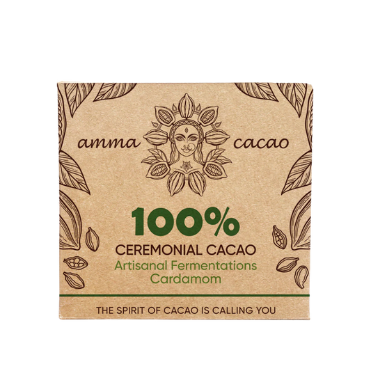 Amma Cacao - AmmaBar 100% Ceremoniële Cacao (Kardemom)